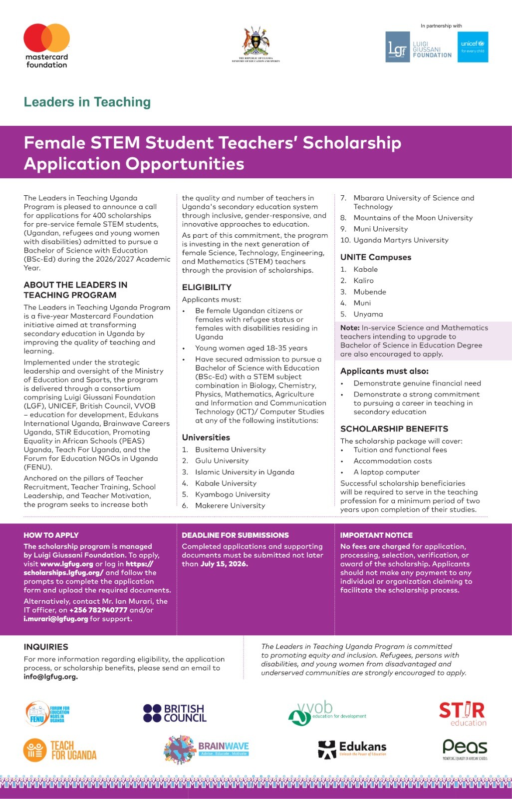 Female STEM Student Teachers' Scholarship